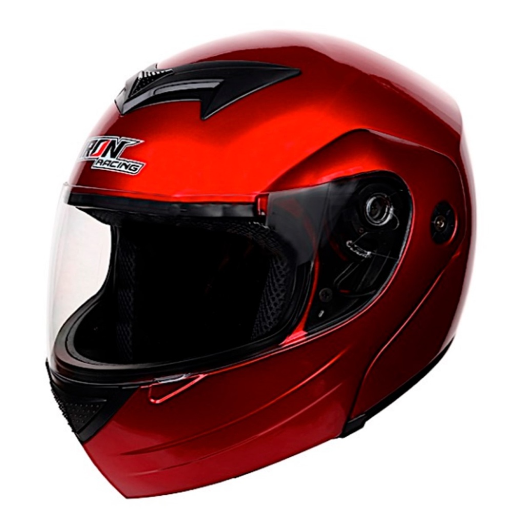 CASCO ABATIBLE IRON RACING IR108 DOT ROJO L | multimoto.mx